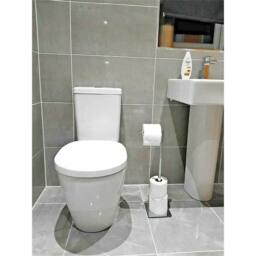 Kelvenix CHROME TOILET ROLL HOLDER STAND in Silver - thumbnail 4