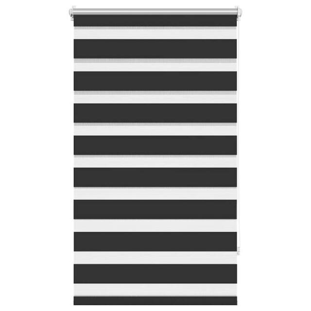 Berkfield Home Zebra Blind 90 x 150 cm Black - image 1