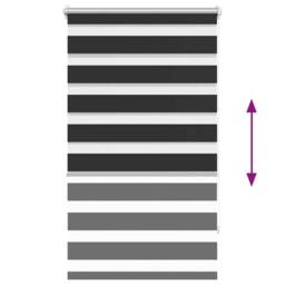 Berkfield Home Zebra Blind 90 x 150 cm Black - thumbnail 6