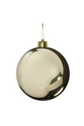 KDMD Champagne Shiny Shatterproof Bauble x1 30cm in Light Sand - thumbnail 1