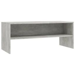 Berkfield Home TV Cabinet Concrete Grey 100x40x40 cm Engineered Wood - Size: 100 x 40 x 40 cm - thumbnail 2