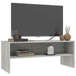 Berkfield Home TV Cabinet Concrete Grey 100x40x40 cm Engineered Wood - Size: 100 x 40 x 40 cm - thumbnail 3