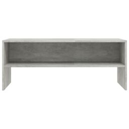 Berkfield Home TV Cabinet Concrete Grey 100x40x40 cm Engineered Wood - Size: 100 x 40 x 40 cm - thumbnail 4