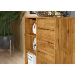 Creative Furniture Elysian Loft Sideboard 100cm - Dark Oak in Dark Brown - thumbnail 4
