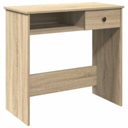 Berkfield Home Desk Sonoma Oak 80x40x75 cm Engineered Wood in Brown - Size: 80 x 40 x 75 cm - thumbnail 2
