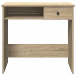 Berkfield Home Desk Sonoma Oak 80x40x75 cm Engineered Wood in Brown - Size: 80 x 40 x 75 cm - thumbnail 5