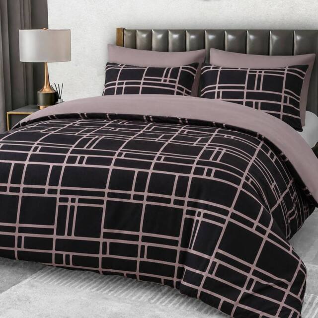 Grace Premium Microfiber Duvet Cover Set Lightweight & Breathable in Light Brown - Size: King - image 1