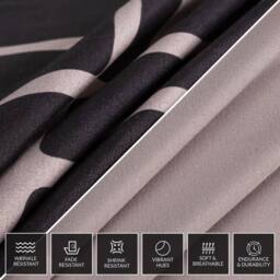 Grace Premium Microfiber Duvet Cover Set Lightweight & Breathable in Light Brown - Size: King - thumbnail 6