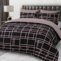 Grace Premium Microfiber Duvet Cover Set Lightweight & Breathable in Light Brown - Size: King - thumbnail 1