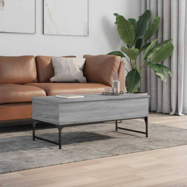 Berkfield Home Decorative Coffee Table Grey Sonoma 100x50x40 cm Engineered Wood - Size: 100 x 50 x 40 cm - image 1
