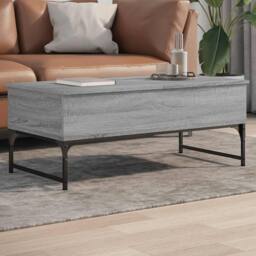 Berkfield Home Decorative Coffee Table Grey Sonoma 100x50x40 cm Engineered Wood - Size: 100 x 50 x 40 cm - thumbnail 2