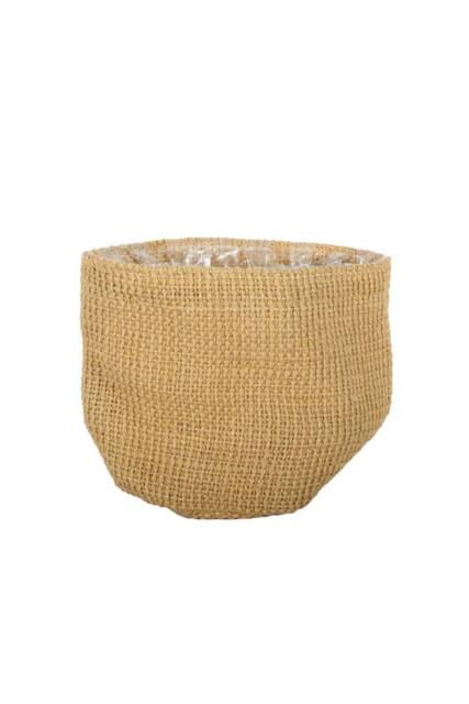 KDMD Jute Nursery Basket with Liner 14x14cm 3 Pack in Brown - Size: 14x14 cm - image 1