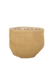 KDMD Jute Nursery Basket with Liner 14x14cm 3 Pack in Brown - Size: 14x14 cm - thumbnail 1