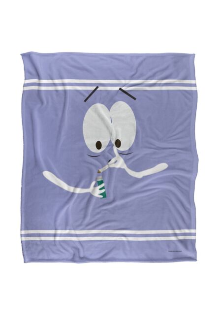 South Park Towlie Joint Silky Touch Super Soft Throw Blanket 152 X 127 cm in White - image 1