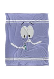 South Park Towlie Joint Silky Touch Super Soft Throw Blanket 152 X 127 cm in White - thumbnail 1