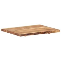 Berkfield Home Table Top Solid Acacia Wood 80x(50-60)x3.8 cm in Brown - thumbnail 6