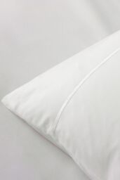 Soak&Sleep White 200TC Egyptian Cotton Housewife Pillowcase Pair - Size: Standard Pillow Case - thumbnail 3