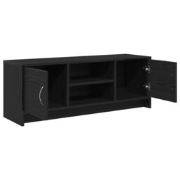 Berkfield Home TV Cabinet Black Oak 102x30x37.5 cm Engineered Wood - thumbnail 5