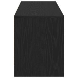 Berkfield Home TV Cabinet Black Oak 102x30x37.5 cm Engineered Wood - thumbnail 7