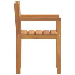 Berkfield Home Garden Chairs 2 pcs 50x53x80 cm Solid Wood Acacia in Brown - Size: 50 x 53 x 80 cm - thumbnail 6