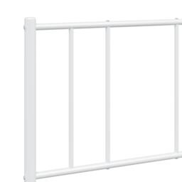 Berkfield Home Metal Bed Frame with Headboard & Footboard White 150x200 cm Kin… - Size: King - thumbnail 9