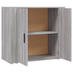 Berkfield Home Sideboard Grey Sonoma 80x33x70 cm Engineered Wood - Size: 80 x 33 x 70 cm - thumbnail 4