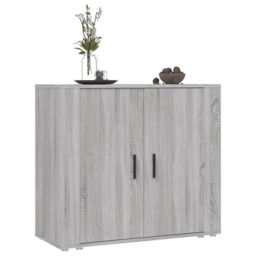 Berkfield Home Sideboard Grey Sonoma 80x33x70 cm Engineered Wood - Size: 80 x 33 x 70 cm - thumbnail 6