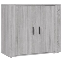 Berkfield Home Sideboard Grey Sonoma 80x33x70 cm Engineered Wood - Size: 80 x 33 x 70 cm - thumbnail 2