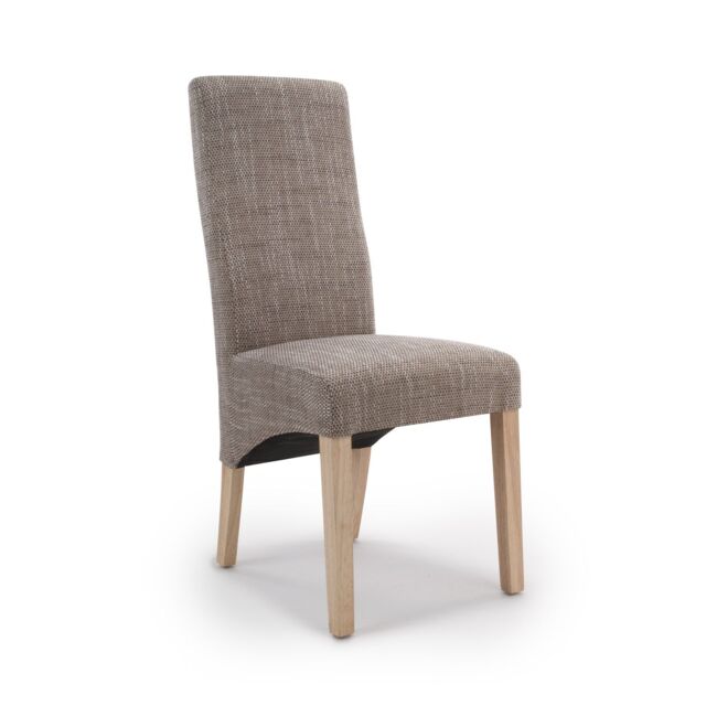 Shankar Baxter Wave Back Tweed Oatmeal Dining Chair in Beige - image 1