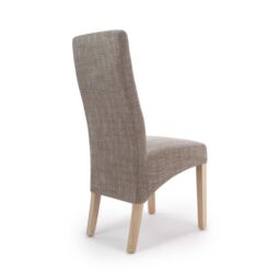 Shankar Baxter Wave Back Tweed Oatmeal Dining Chair in Beige - thumbnail 2