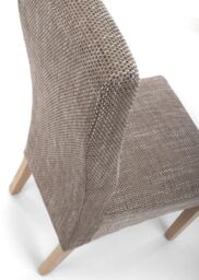 Shankar Baxter Wave Back Tweed Oatmeal Dining Chair in Beige - thumbnail 6