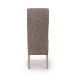 Shankar Baxter Wave Back Tweed Oatmeal Dining Chair in Beige - thumbnail 5