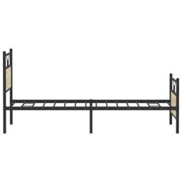 Berkfield Home Bed Frame without Mattress Sonoma Oak 100x190 cm Engineered Wood in Brown - thumbnail 7
