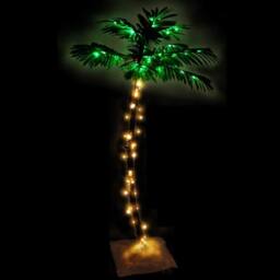 Berkfield Home LED Palm Tree Warm White 72 LEDs 120 cm