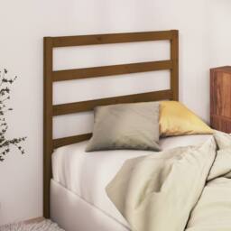 Berkfield Home Beautiful Bed Headboard Honey Brown 95x4x100 cm Solid Wood Pine - Size: 95 x 4 x 100 cm - thumbnail 1