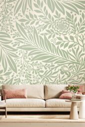 Origin Murals Trailing Ferns Wall Mural in Green - Size: W350 cm x H280 cm - thumbnail 1