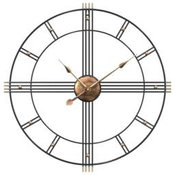 Berkfield Home Wall Clock Black √ò60 cm Iron - thumbnail 3