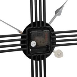 Berkfield Home Wall Clock Black √ò60 cm Iron - thumbnail 6