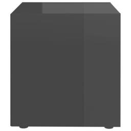 Berkfield Home TV Cabinets 4 pcs High Gloss Grey 37x35x37 cm Engineered Wood - Size: 37 x 35 x 37 cm - thumbnail 5
