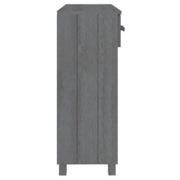 Berkfield Home Console Table HAMAR Dark Grey 90x35x90 cm Solid Wood Pine - Size: 90 x 35 x 90 cm - thumbnail 6