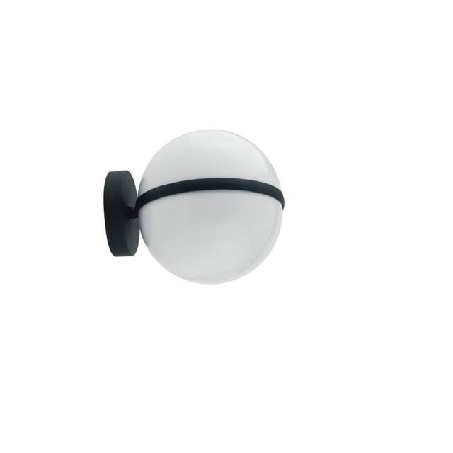 Netlighting ORBIT Outdoor Globe Wall Light Black IP44 25x20cm - Size: 25x20 cm