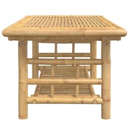 Berkfield Home Coffee Table 110x55x45 cm Bamboo in Brown - Size: 110 x 55 x 45 cm - thumbnail 4