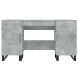 Berkfield Home Desk Concrete Grey 140x50x75 cm Engineered Wood - Size: 140 x 50 x 75 cm - thumbnail 6