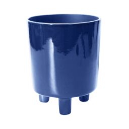 Ivyline Pisa Navy Planter Blue H24CM D20CM - thumbnail 2