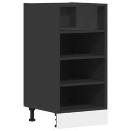 Berkfield Home Bottom Cabinet Black 40x44.5x81.5 cm Engineered Wood - thumbnail 1