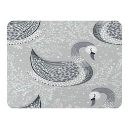 Benjamin Tate Design Decorative Swans Blanket in Natural - Size: 120 cm x 150 cm - thumbnail 1