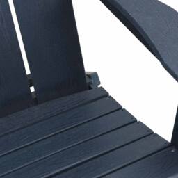 Berkfield Home Modern Foldable Adirondack Chairs 2 pcs Navy Blue 74.5x80.5x90 cm HDPE - thumbnail 9