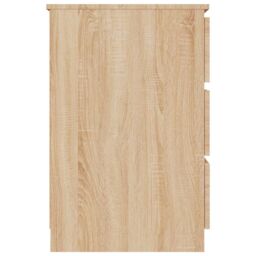 Berkfield Home Writing Desk Sonoma Oak 140x50x77 cm Engineered Wood in Brown - Size: 140 x 50 x 77 cm - thumbnail 6