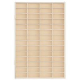 Berkfield Home Wall Display Cabinet with 56 Compartments 40x4.5x60 cm in Brown - thumbnail 4