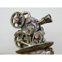 Gifts Direct 2 U Steampunk Skull with Camera Hat Ornament in Bronze - thumbnail 6